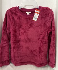 Cat  Jack Sherpa pullover sweatshirt. Berry in color  Size Lg. 10/12. So soft