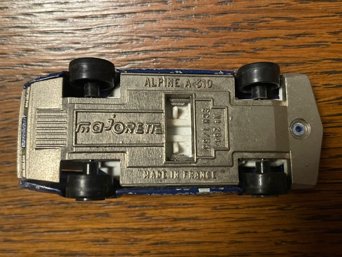 Majorette 1/55 Alpine A310 N°264 – Version Police – Rare – Occasion Métal
