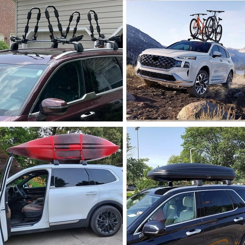 Actualizado para Porsche Cayenne 2011-2017 portaequipajes barras transversales de techo Foto 4 de 4