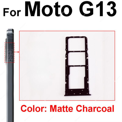 For Motorola Moto G13 G23 G53 G73 Sim Card Slot Tray Holder