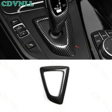 For BMW 5 Series 2011-17 ABS Carbon Fiber Central Console Gear Shift Cover Frame