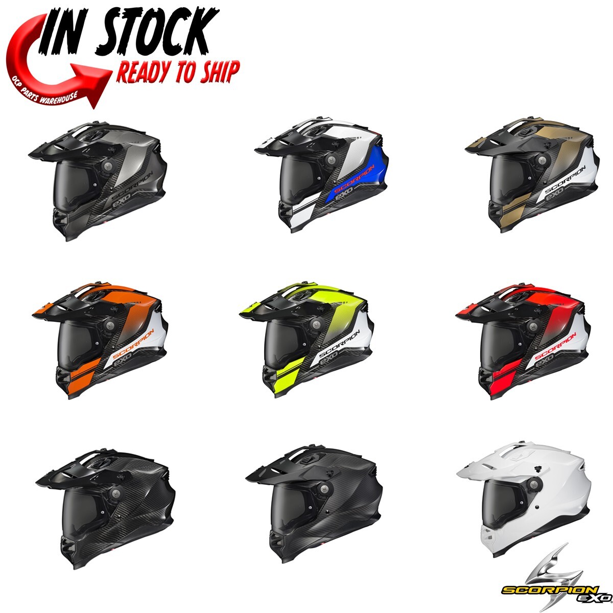 2025 SCORPION EXO XT9000 CARBON FULLFACE MOTORCYCLE HELMET - PICK