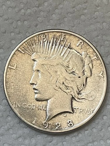 1928-S Peace Silver Dollar S Mint $1 Coin Circulated Good Condition