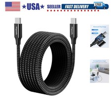 Extra Long 16ft USB-C to USB-C Cable - 60W Fast Charge for Laptops  Phones