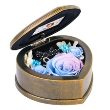 Preserved Flowers Long Lasting Real Rose Gifts For Mom Wife Women Music Box With