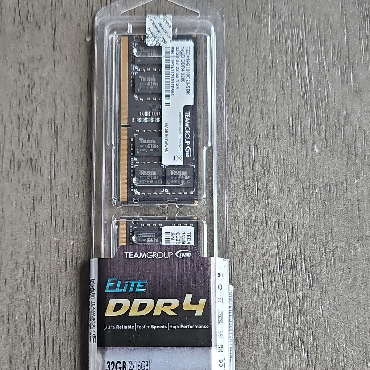 TEAMGROUP Elite DDR4 SO-DIMM 32GB (2x16GB) 3200MHz Laptop Memory