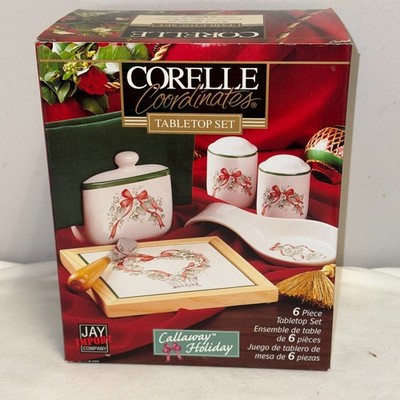 Corelle Coordinates CALLAWAY HOLIDAY  6 PC TABLETOP SET  *NIB*