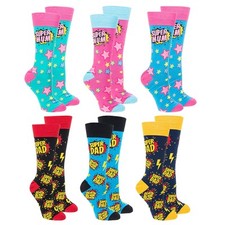 Sock Society Novelty Adult Socks One Size - Super Mum Super Dad