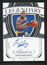 2023-24 TIM HARDAWAY 04/25 AUTO PANINI FLAWLESS LEGENDARY SCRIPTS AUTOGRAPHS