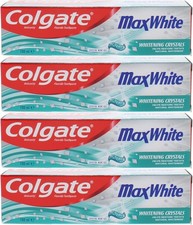 Colgate Max White Whitening Toothpaste 4 x 100ml – Removes Stains for Whiter, 34.95 per litre