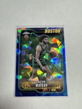 2024-25 Topps Chrome Sapphire #107 Anton Watson Blue Cracked ICE Rookie RC NBA