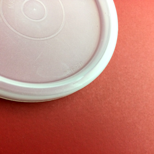 Vintage Tupperware Lid #296-29 Clear Sheer Top 2.75” For Nesting Set Snack Cup - Picture 3 of 4