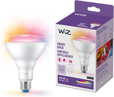 Wiz 65W BR30 Color LED Smart Bulb - Pack of 1 - E26- Indoor - Connects to Your E