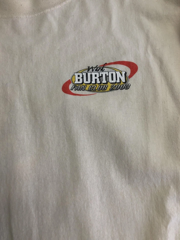 Camisa De Colección Ward Burton Fan Club Para Hombres Grande Hanes NASCAR Racing 2003 Años 2000 Foto 2 de 4