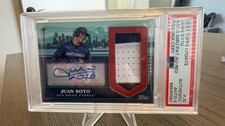 2023 Topps Update Juan Soto A/S jumbo pat au-red PSA/DNA cert Auto 9