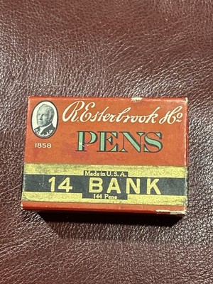 New Sealed Box of 14 BANK R. Esterbrook Dip Pen Nibs