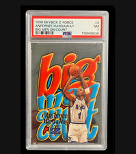 🔥 1996-97 Skybox Z Force 🔥 Big Men on Court Anfernee Hardaway #2 PSA 7 Die-Cut