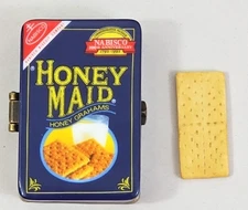 PHB Midwest Cannon Falls Honey Maid Graham Cracker Porcelain Trinket Box Vintage