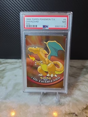1999 Topps Pokemon TV Foil #6 Charizard Trading Card PSA 7 | eBay