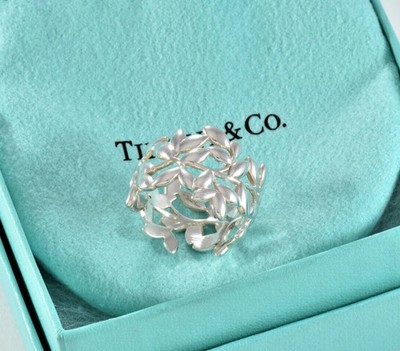 Tiffany & Co Sterling Silver Paloma Picasso Wide Olive Leaf Band