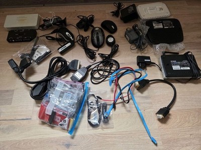 Vintage Netzwerk Bundle: Linksys WRT54G + D-Link DIR-300 + Alfa AWUS036H + Kabel