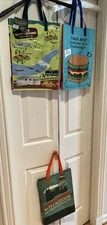 Trader Joe’s Lot=3 Eco-Shopping Bags Anatomy of Hamburger, Colorado+Chicago 2NWT