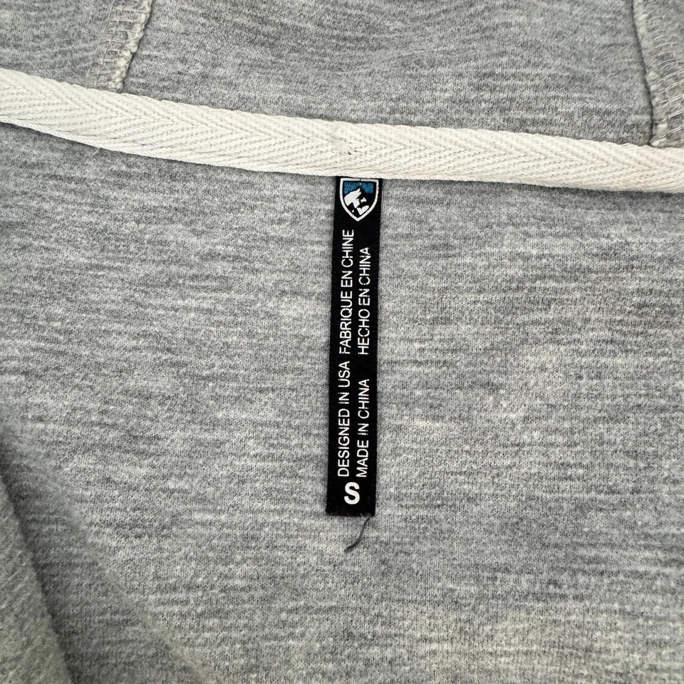 Sudadera con Capucha Asimétrica Kuhl Arva Cremallera Completa Mujer Pequeña Blanca Gris Jaspeado *sin Cuerdas Foto 2 de 4