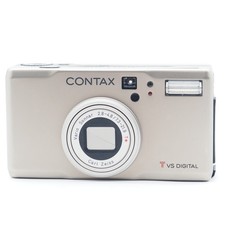 Exc 5 Contax TVS Digital Silver Compact Camera 5.0MP 3x w/2GB SD From JAPAN