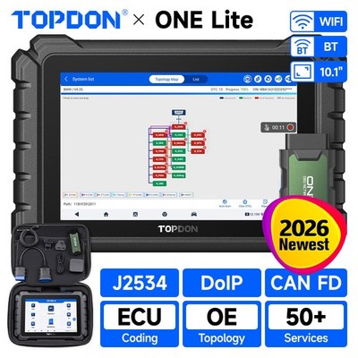   TOPODN ONE Lite Bidirectional OBD2 Scanner Coding Full System Diagnostic Tool