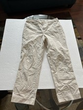 Lauren Ralph Lauren Pants Womens 8 Beige Straight Leg Stretch Cotton Trousers