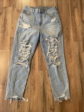 American Eagle AEO Womens Curvy Mom Jean Size 6 High-rise Stretch