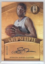 2014-15 Panini Gold Standard Gold Scripts 44/199 Spencer Hawes #14 Auto 0c2