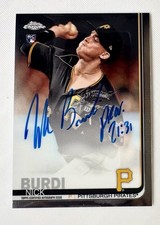 Nick Burdi 2019 Chrome Rookie Auto Card #RA-NB. rookie card picture