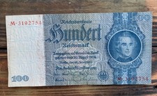 100 Reichsmark Reichsbanknote 1935 Justus Liebig Old Banknote