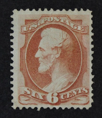 CKStamps: US Stamps Collection Scott#159 6c Lincoln Unused NG Lightly Crease