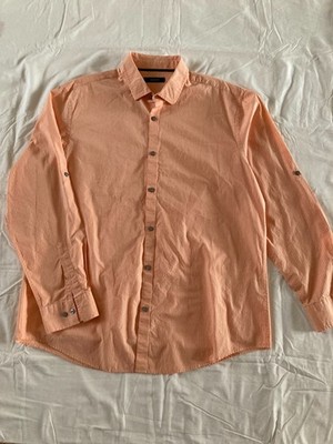 Alfani, Xl, Mens, Long Sleeve, Collared Button Up, 100% Cotton, 049