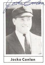 Jocko Conlon Signed 1978 Grand Slam #50 HOF MLB Umpire
