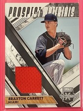 2019 Panini Elite Extra Edition Braxton Garrett Prospect Materials Black #PM-BG