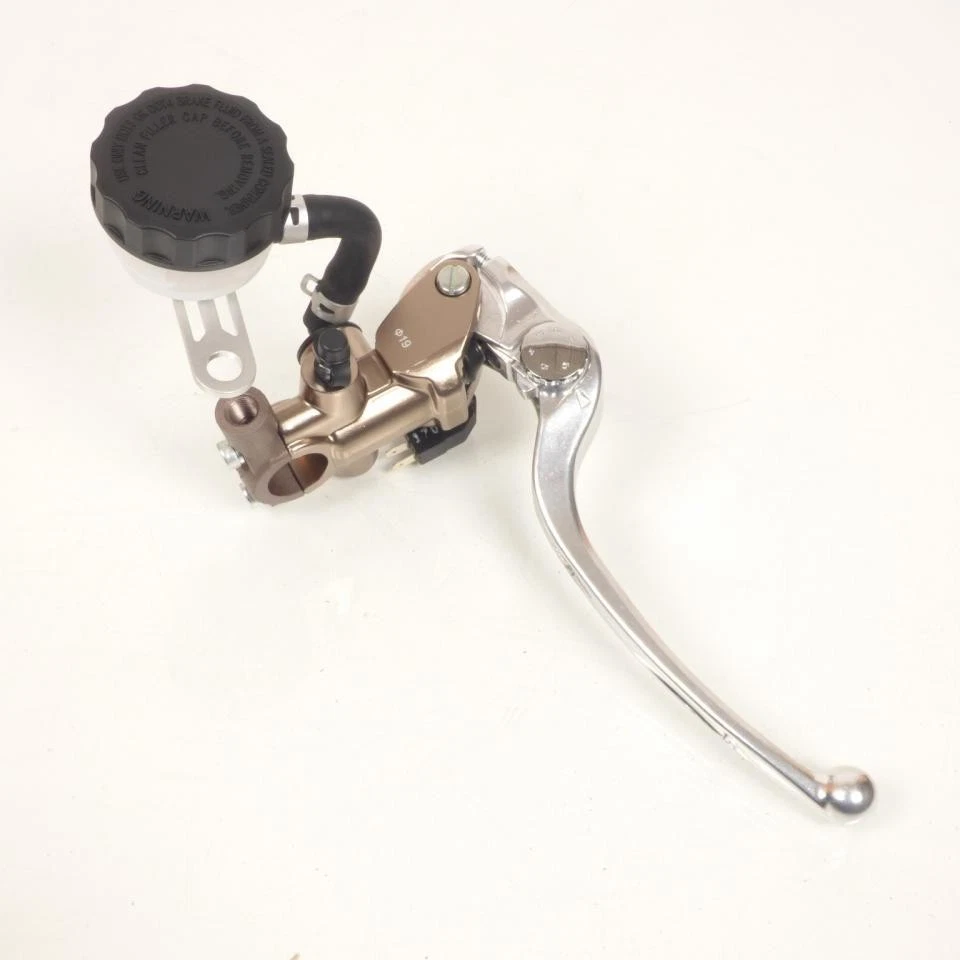 Maître cylindre frein avant radial type PR19 Générique coloris acier pour moto - Photo 1/4