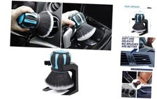 Car Detailing Brush, Ultra Soft Auto Interior Dusting Brush with Storage Blue