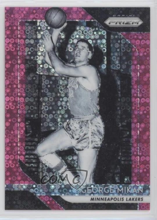 2018-19 Panini Prizm Fast Break Pink Prizm 38/50 George Mikan #285 HOF 04xe