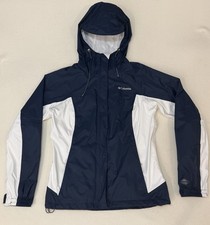 Columbia Arcadia II Omni-Tech Waterproof Shell Jacket Women  s Medium Navy
