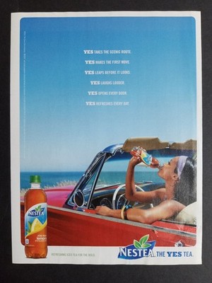 Nestea Iced Tea Magazine Ad 2011 The Yes Tea Lemon Drink