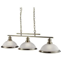 Decken HäNge Lampe Pendel Leuchte Messing Antik Marmorglas Dimmbar Retro Design