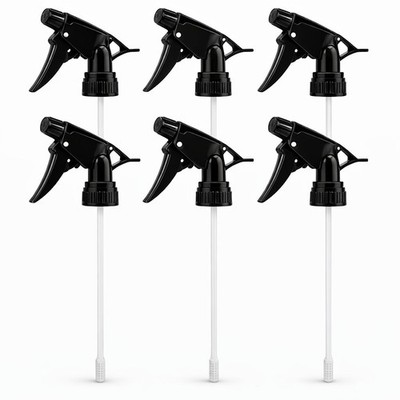 6 PCS Heavy Duty Chemical Resistant Trigger Sprayer 28/400 Fits 16 oz bottles
