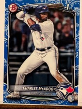 2025 Bowman - Chrome Prospects Charles McAdoo Blue Reptilian Refractor /125