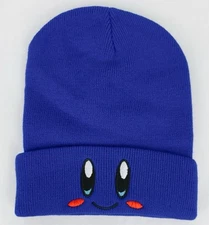 Kirby Unisex Knit Beanie Skully Hat Cap (Blue) One Size Fits Most