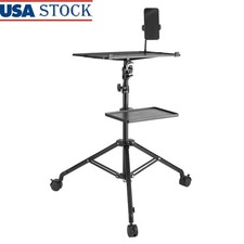 Adjustable Height Projector Stand Laptop Tripod W/ Gooseneck Phone Holder New