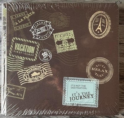 RETIRED Creative Memories 12x12 Album Cover Foil Accents It's the Journey Travel