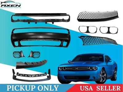 Fits 2015-2023 Dodge Challenger Hellcat Style Front Bumper Kit w/Grille Lip